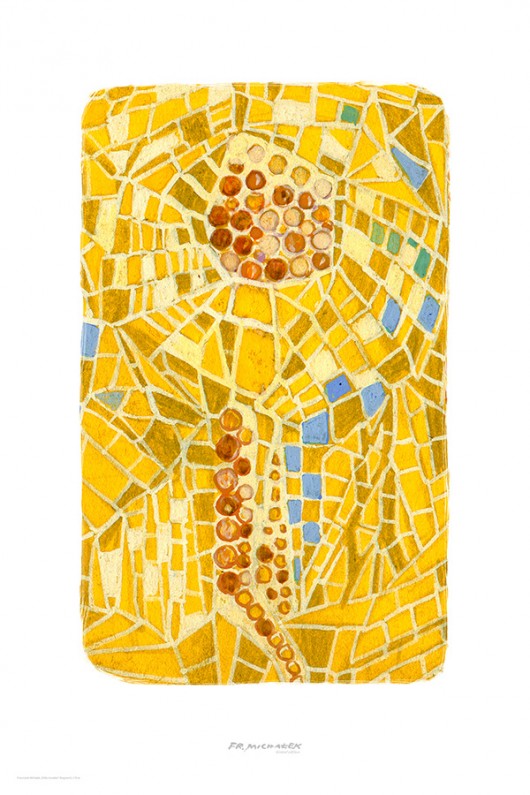 Mozaika żółta [seria Poster] ARTMICHALEK