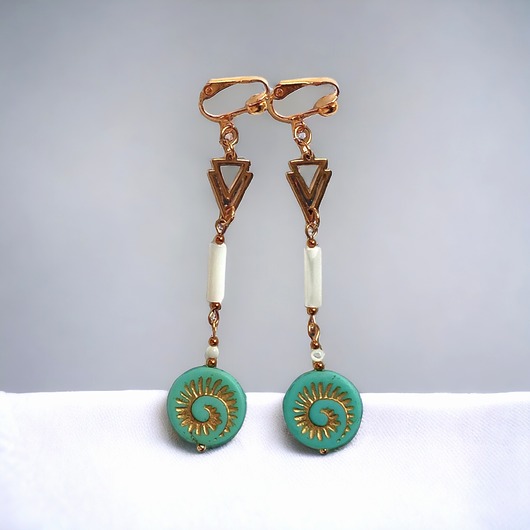 klipsy UNIKATOWE klipsy : efektowne, długie, fikuśne