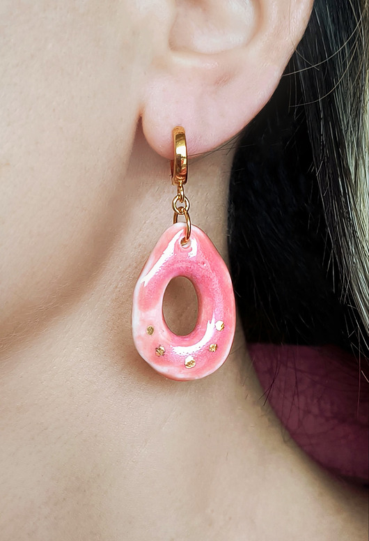 kolczyki pozłacane Kolczyki pozłacane Plamka Kolekcja Parian