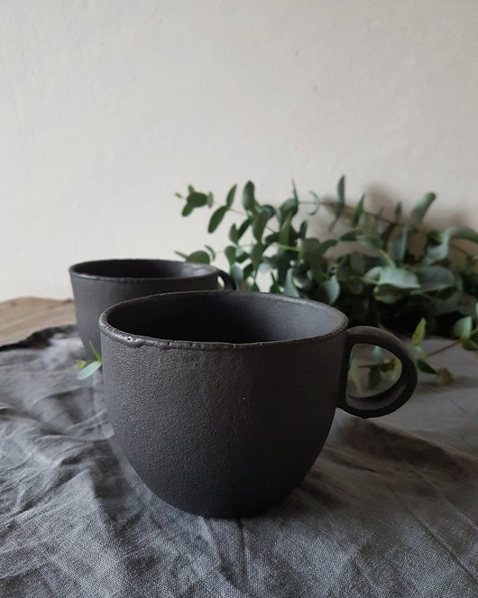 Kubek czarny matowy 400ml GajaArte