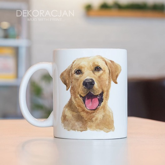 Kubek Z Nadrukiem Pies Labrador Dekoracjan