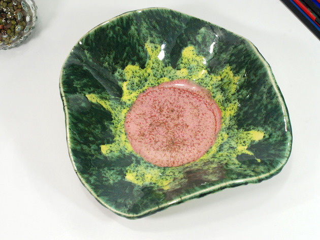 miski i misy Ceramiczna misa dekoracyjna kwiat - do salonu, łazienki lub sypialni