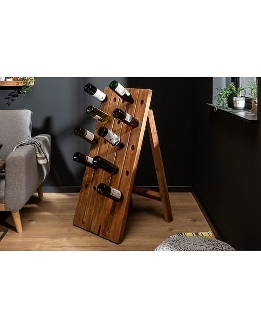 kuchnia - różne Regał na Wino Drewniany Stojak na Wino Stojak na Butelki Stevia
