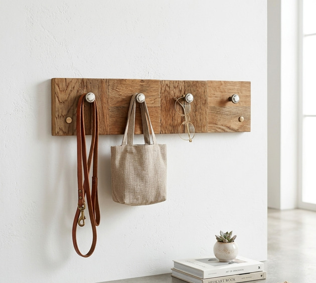 wieszaki Wieszak ścienny stary dąb