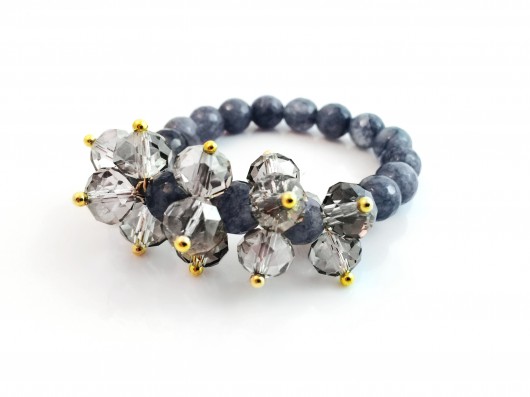  PROMOCJA! Bransoletka Crystal Grey Rose labonita