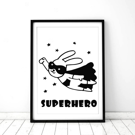 OBRAZEK SUPERHERO A3 PLAKAT Dekoracjan