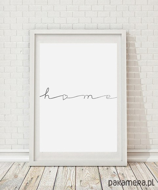 plakaty Plakat home 30x40 cm