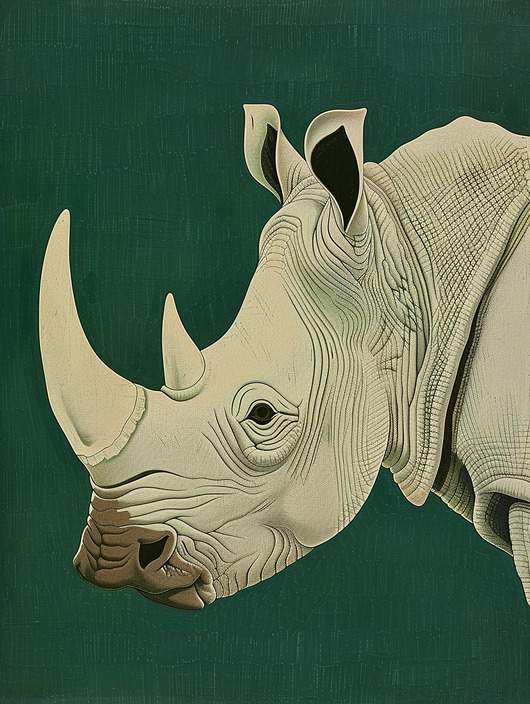plakaty Plakat - Rhino