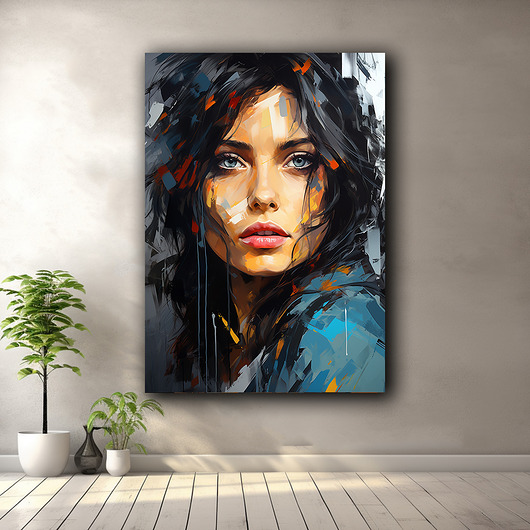 plakaty Portret kosmonautki - Plakat - Druk - Astronauta, Abstrakcja, Loft #6