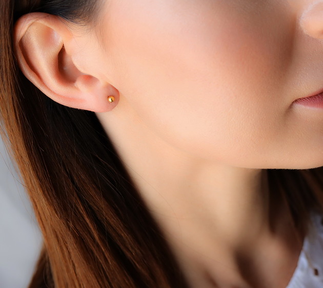 Kolczyk minimalistyczny kulka srebro 925 Coccola JEWELLERY
