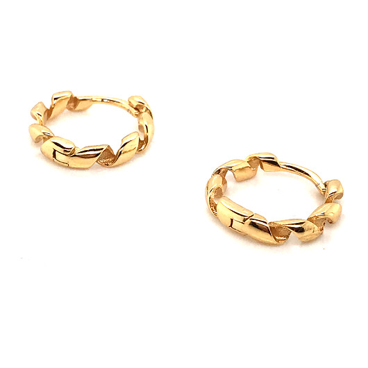 Pozłacane kolczyki kółka VENA Jewellery
