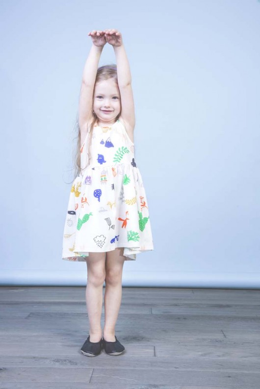Summer DRESS - ox summer print Kółko Krzyżyk