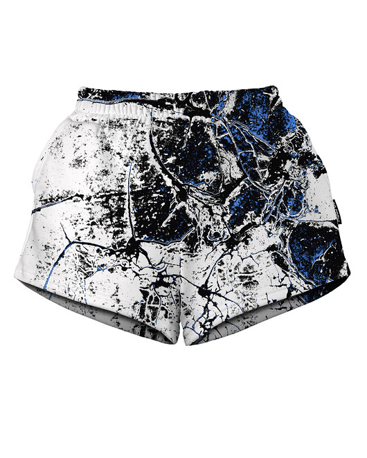 szorty damskie Shorty Spodenki Damskie DR.CROW Marble White