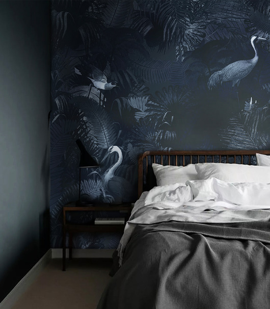tapety i naklejki ścienne Tapeta Desert Tropics Dark Blue