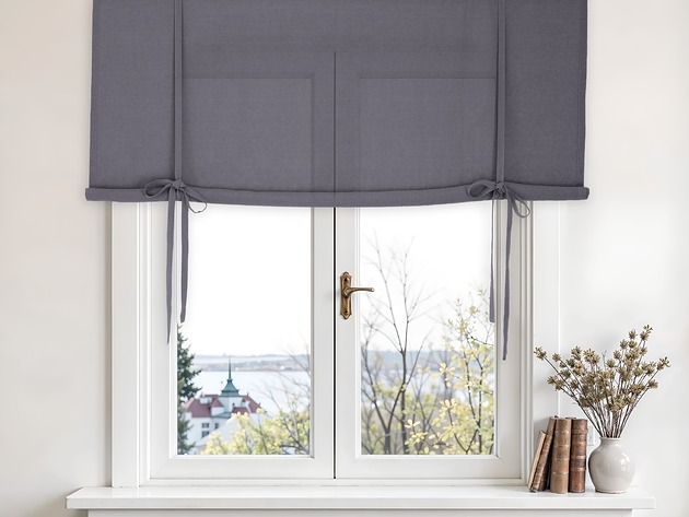 zasłony Roleta podwijana charcoal medium