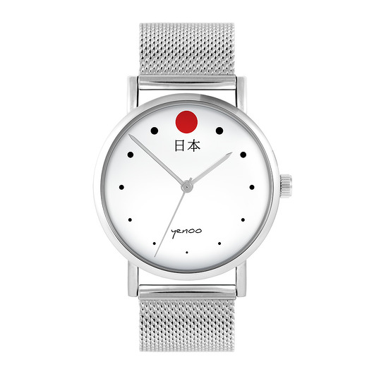 zegarki unisex Zegarek - Japonia - bransoleta mesh
