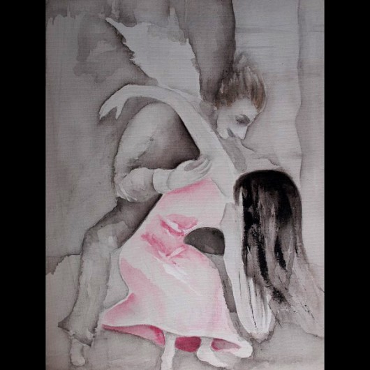 Taniec z Aniołem... 38x46 cm. Parallel World