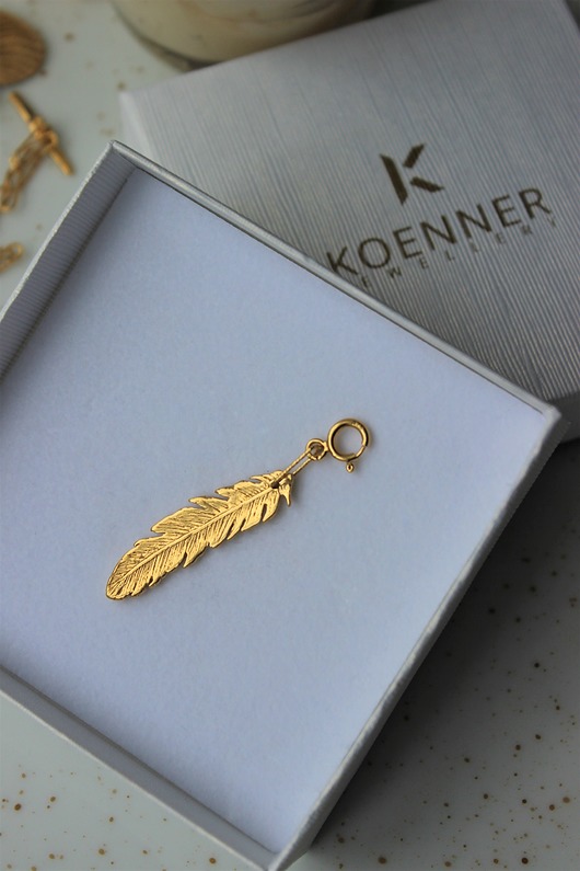 biżuteria męska Zawieszka "Piórko"