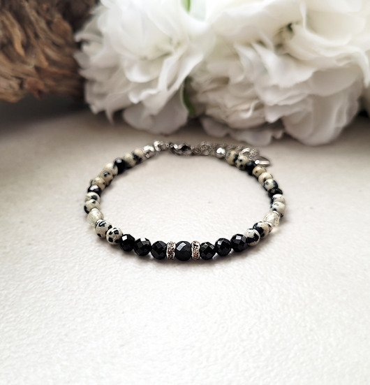 bransoletki z kamieni naturalnych Sukces i ochrona-  Elegancka bransoletka z Turmalinem