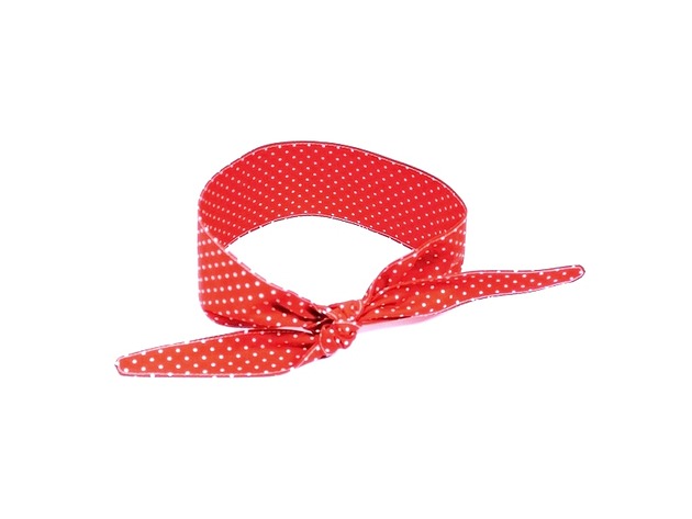 opaski do włosów Retro opaska pin up czerwona w kropeczki