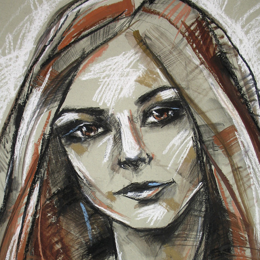 Ania - rysunek pastelami Katarzyna Radzka