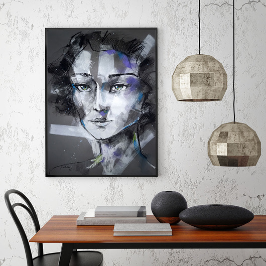 grafiki i ilustracje Elle - rysunek B2 unikat