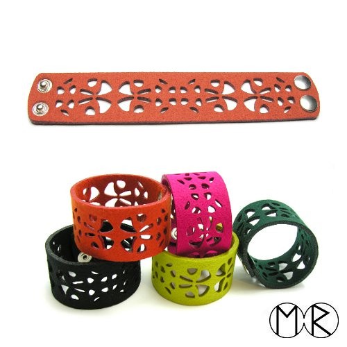 bransoleta filcowa model B6 - RUDA marta rudnicka