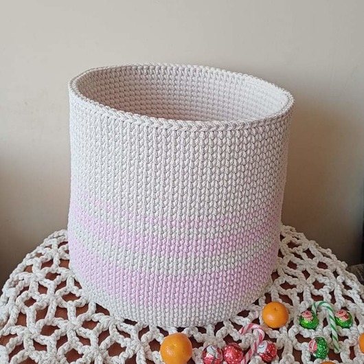 kosze do przechowywania Kosz ze sznurka bawełnianego 35cmx35cm