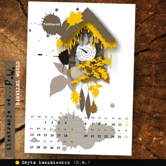 Kalendarz Ścienny z Autorskimi Ilustracjami 2014 Parallel World