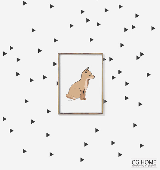 TRÓJKĄTY trójkąciki naklejki trójkąt Cghome