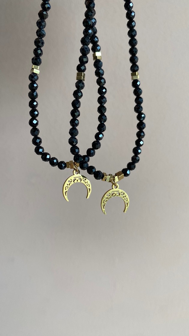 chokery Naszyjnik z Czarnym Turmalinem