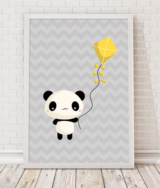 obrazy i plakaty do pokoju dziecięcego Obrazek A4 - Panda