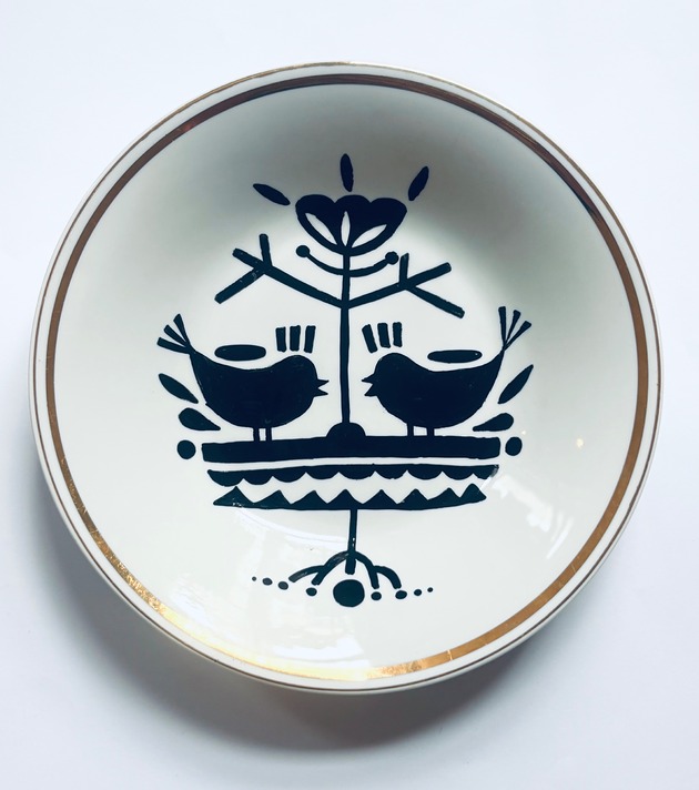 Ozdoby na ścianę Wycinanka ludowa ptaszki