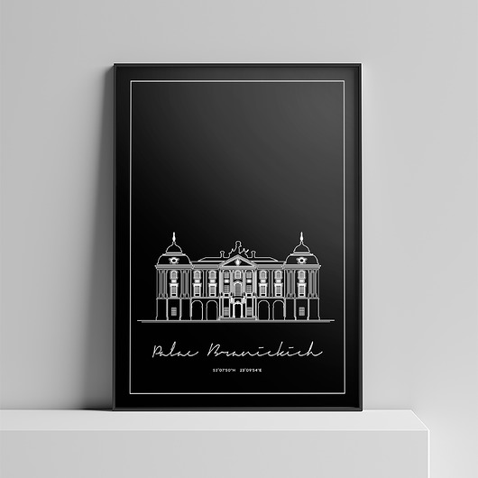 plakaty Plakat Architektura - Białystok - Pałac