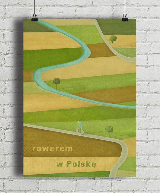 plakaty Rowerem w Polskę - plakat fine art