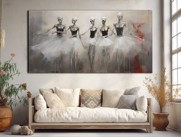 plakaty Taniec śmierci, Danse Macabre - Plakat - Surrealizm, Impresjonizm, Loft #3