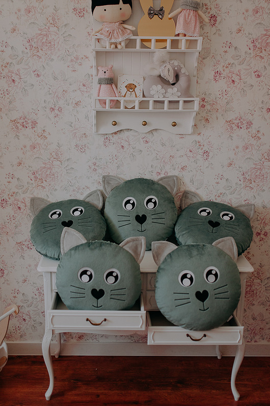 poduszki do pokoju dziecka Poduszka kotek jadeit