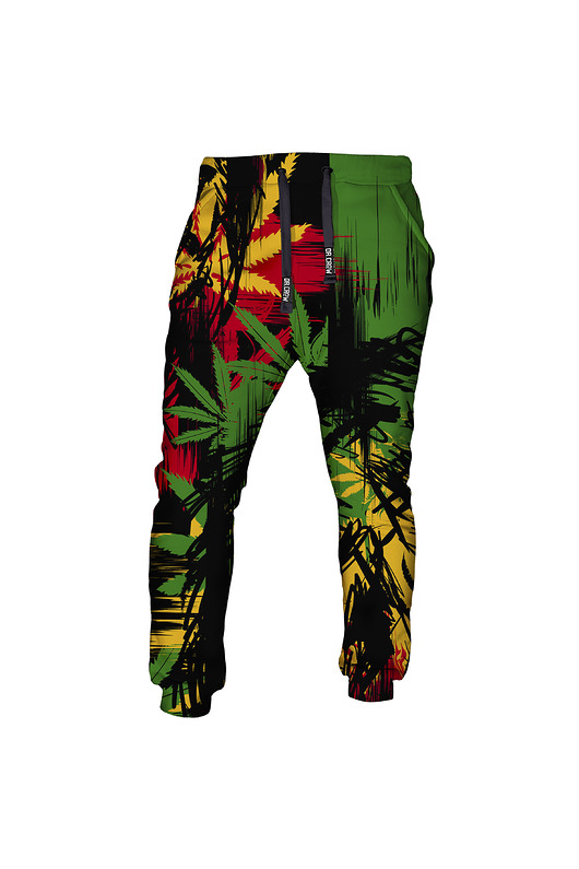 spodnie męskie DR.CROW Spodnie Fullprint Rasta Lion