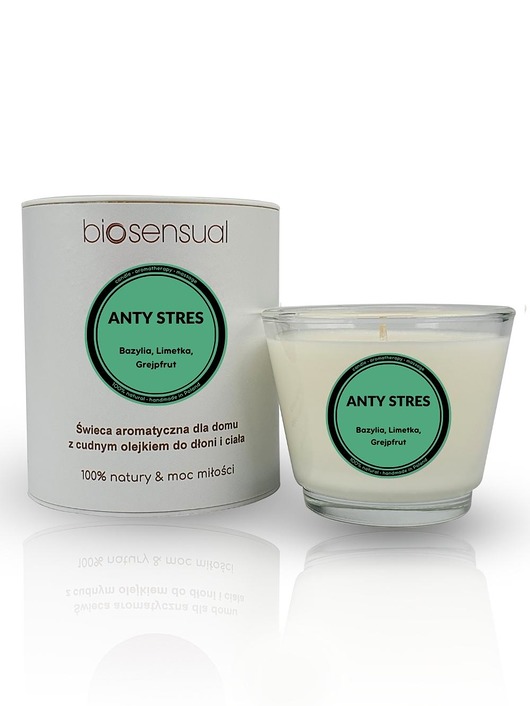 świece zapachowe Świeca do masażu i aromaterapii ANTY STRES 80g