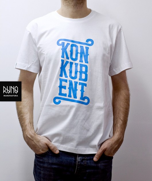 T-shirt KONKUBENT (niebieski) RUNO