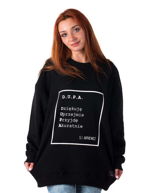 bluza bez kaptura damska Bluza unisex z cytatem, Witkacy