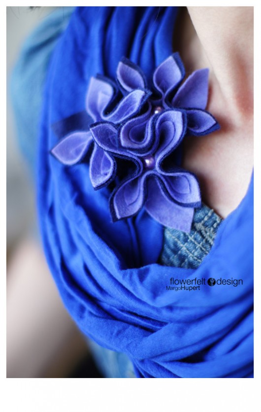 granat z lawendą FlowerFelt Design