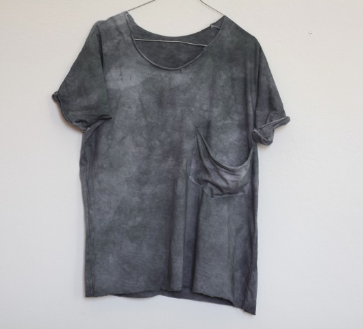 T-shirt farbowany szary HATLAPPA