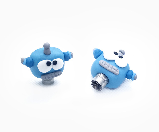 nakrętki na Twoje wentylki ROBOTY ROBOT pan pompka