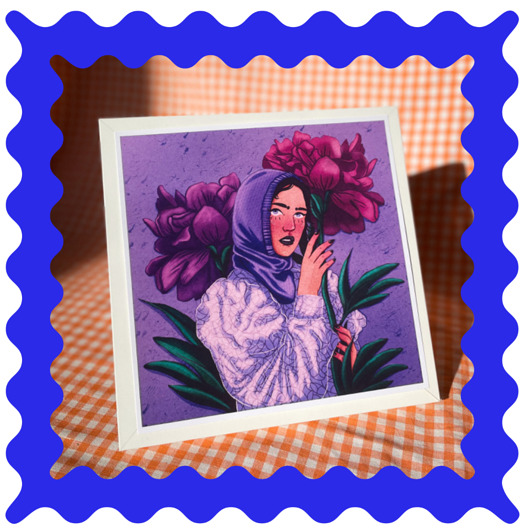 grafiki i ilustracje Flowers // wydruk ilustracji