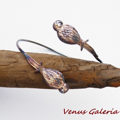 Papugi brązowe - bransoletka VENUS GALERIA