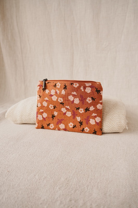 kosmetyczki Muślinowa mini kosmetyczka, saszetka Sienna mini