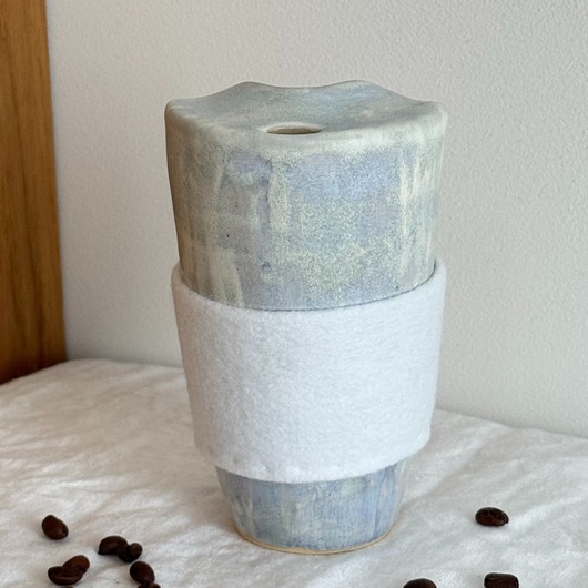 kubki Ceramiczny kubek podróżny 400ml