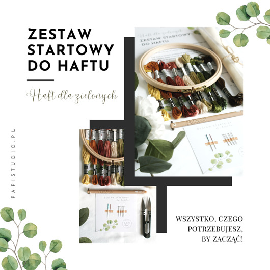 makramy Zestaw startowy do haftu tamborek muliny do haftowania dla początkujących