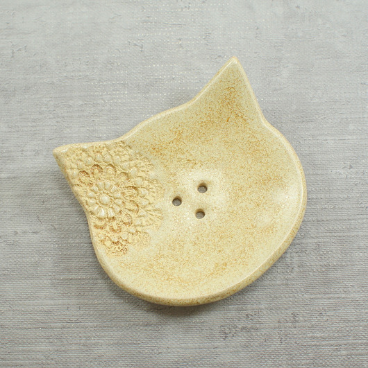 Kot folk - mydelniczka ceramiczna AKoArt Ceramika